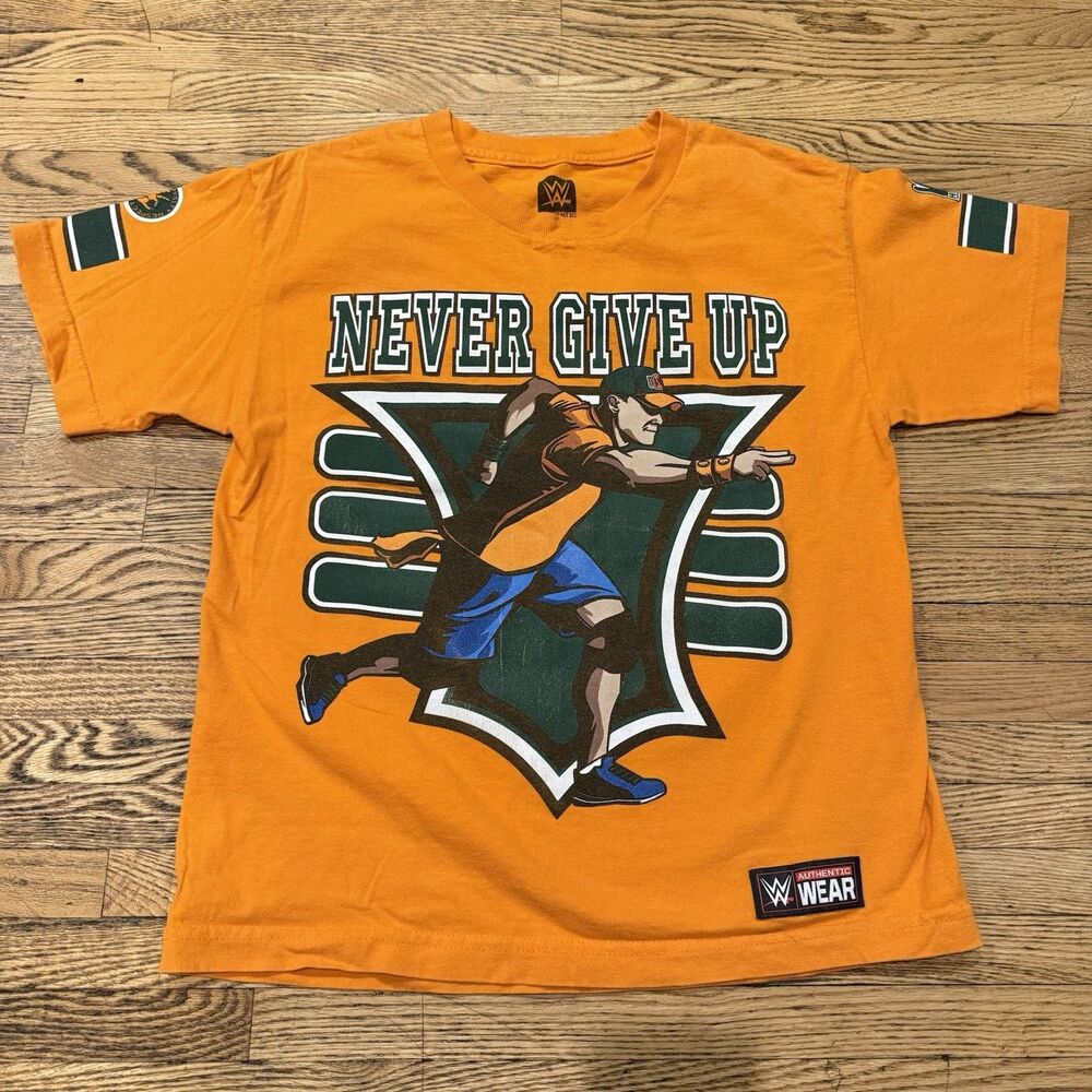 JOHN CENA Wrestling WWE Authentic Wear Cotton T-Shirt Youth Large Can’t See Me